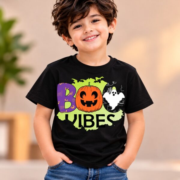 Spooky Season Pumpkin Graphic Kids T-Shirt
