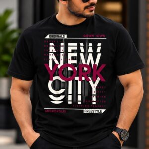 New York Urban Typography Graphic T-Shirt