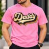 Retro Daddy Graphic Printed Pink T-Shirt