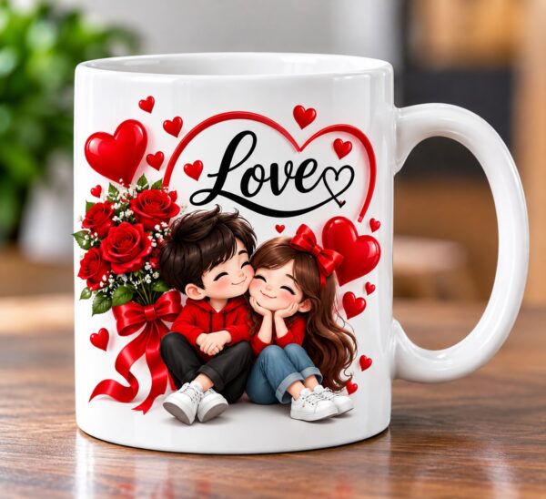Personalized Cute Couple Love Coffee Mug