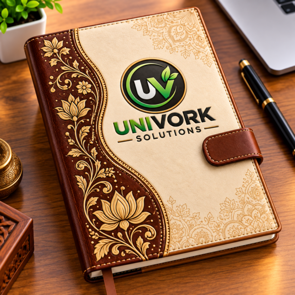 Premium Traditional Floral Personalised Diary